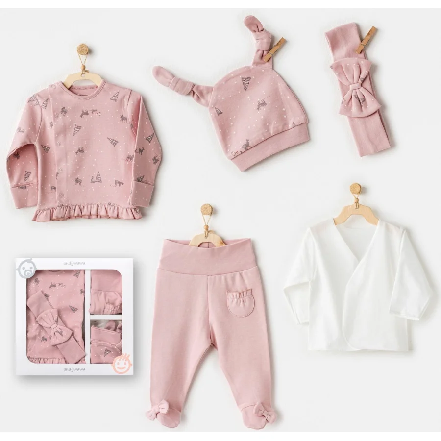 Andywawa Puppy Gazelle Hastane Çıkışı, 5 Parça, Pembe