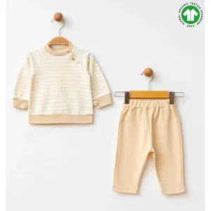 Eslenza Organik Takım, 2'li, Krem