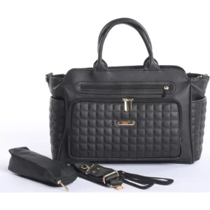 M&Y Juno Deri Anne Bebek Bakım Çantası, Siyah