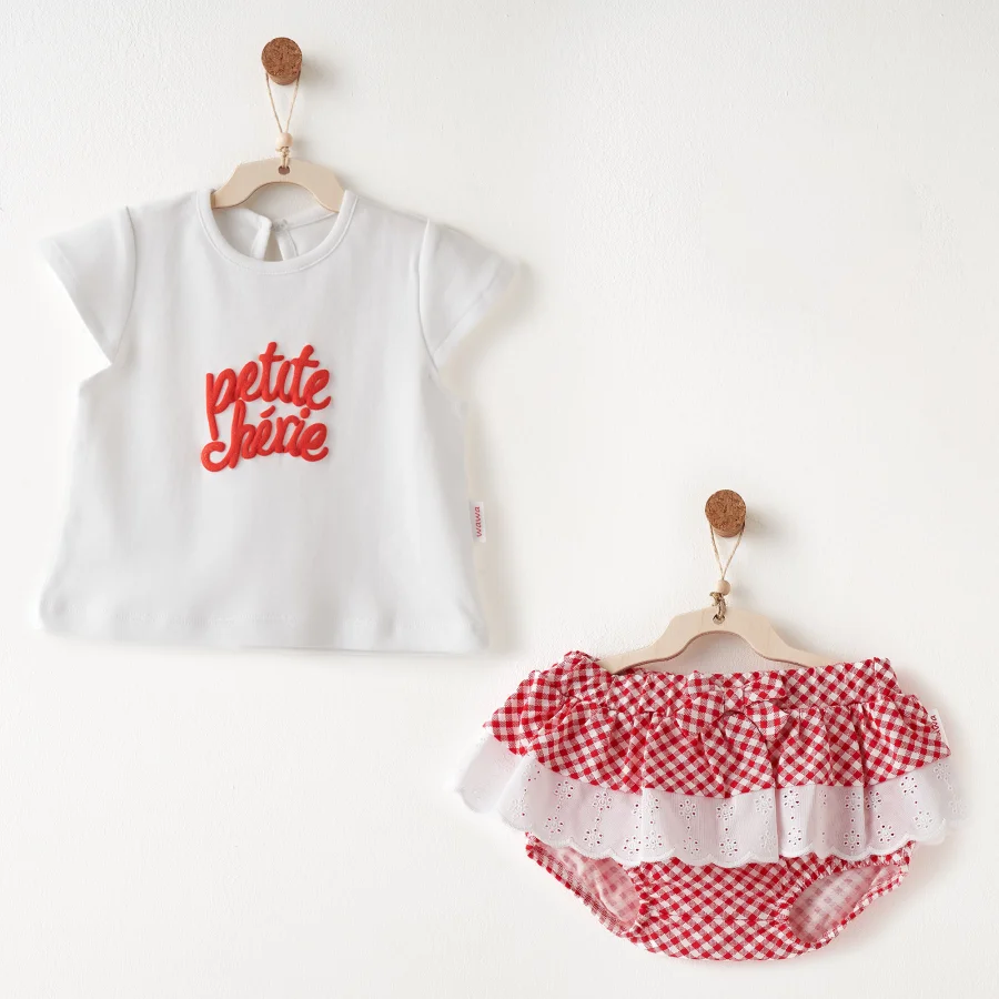 Andywawa Cherry Chatty Takım, 2'li, Kırmızı