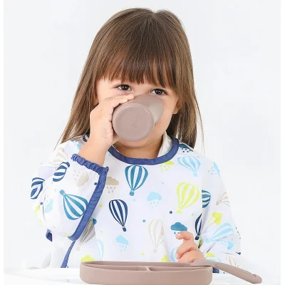 BabyJem Baskılı BLW Kollu Önlük, Balon Desen