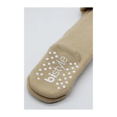Bistyle Kaymaz Mix Havlu Külotlu Çorap, Tekli, Bej