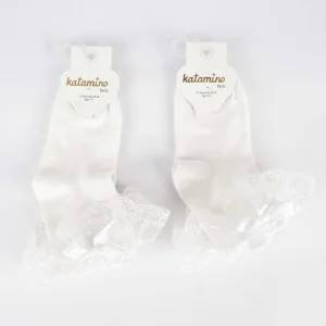 Katamino Ada Aks. Soket Çorap, Beyaz