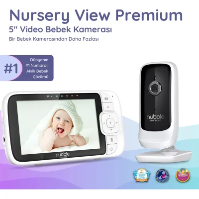Hubble Nursery View Premium 5 Dijital Bebek Kamerası