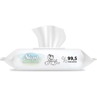 Sleepy Bio Natural Islak Havlu Mendil, 120 Yaprak