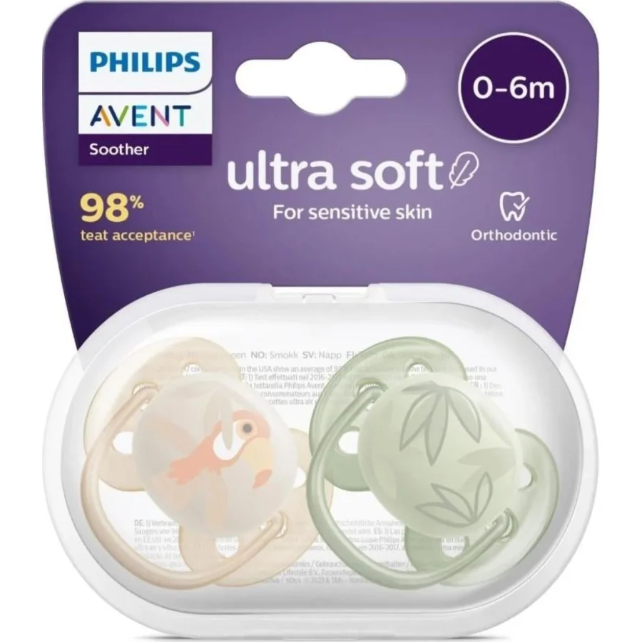 Philips Avent Ultra Yumuşak Emzik 0-6 Ay Erkek
