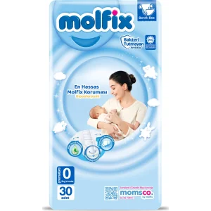 Molfix Bebek Bezi, 0 Beden, 30 Adet