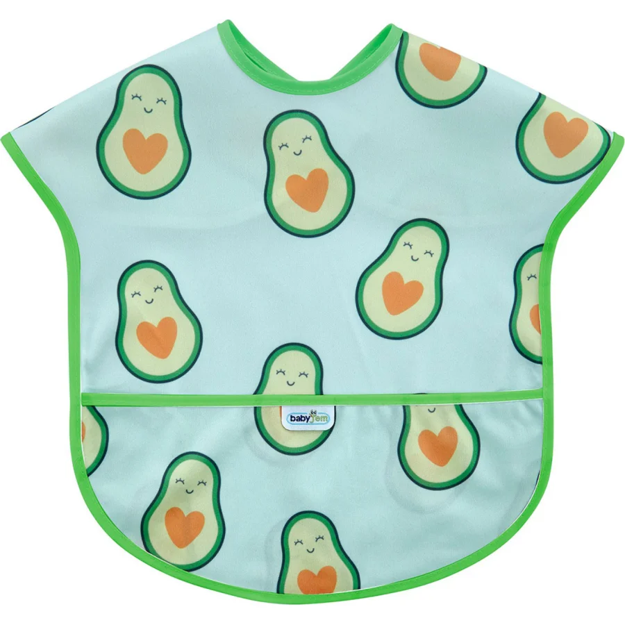 BabyJem Baskılı BLW Kolsuz Önlük, Avokado