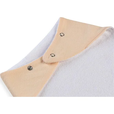 BabyJem Silikon Diş Kaşıyıcılı Müslin Önlük, Somon