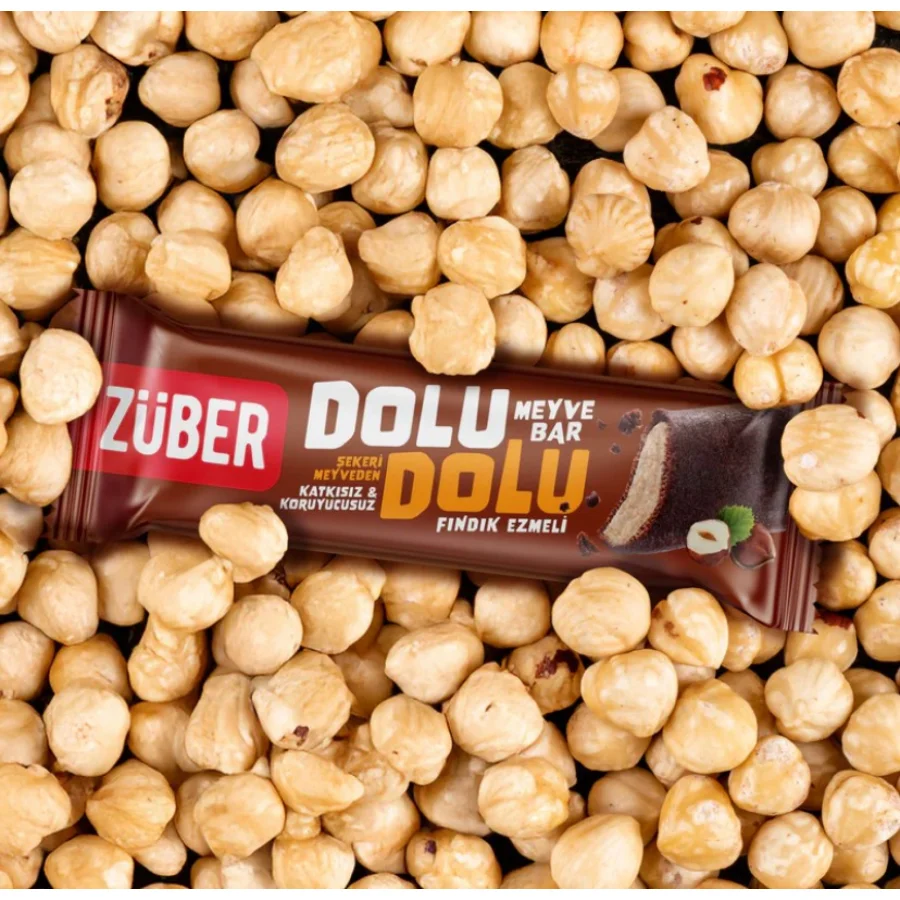 Züber Dolu Dolu Fındık Ezme Meyve Bar, 30 g