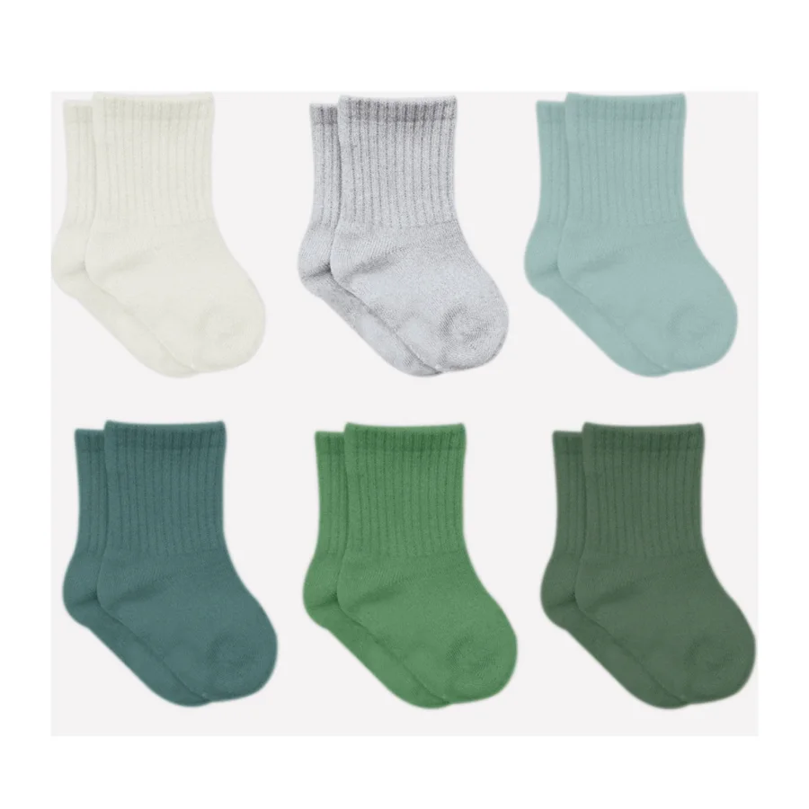 Bistyle Mix Penye Soket Çorap, 6'lı, Nil