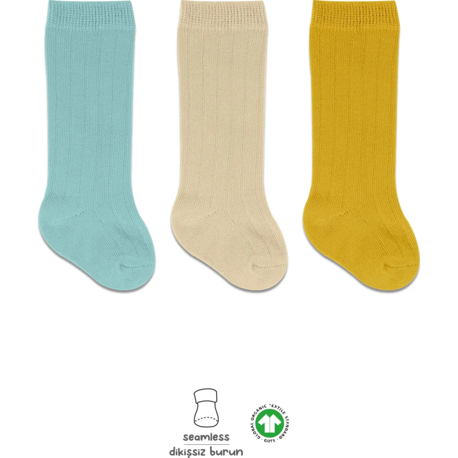 Bistyle Derby Dizaltı Çorap, 3'lü, Nil, Bej, Hardal