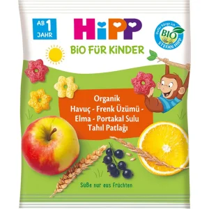 Hipp Organik Havuç Frenk Üzümü Elma Portakal Sulu Tahıl Patlağı 30 Gr