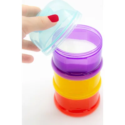 BabyJem Katlı Toz Mama Kabı, Karışık Renkli