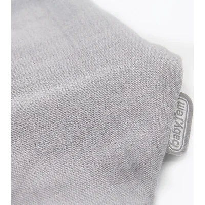 BabyJem Ahşap Diş Kaşıyıcılı Bürümcük Müslin Önlük, Gri