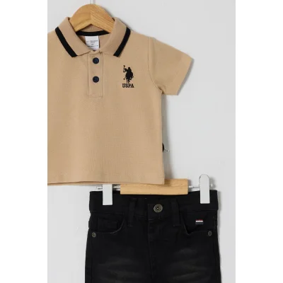 U.S Polo Bebek 2'Li Takım USB2626 Bej