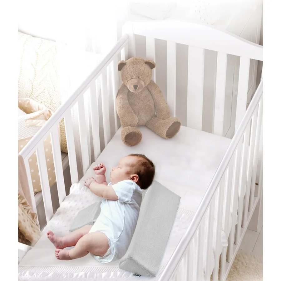 BabyJem Bebek Güvenli Uyku Yastığı, Gri