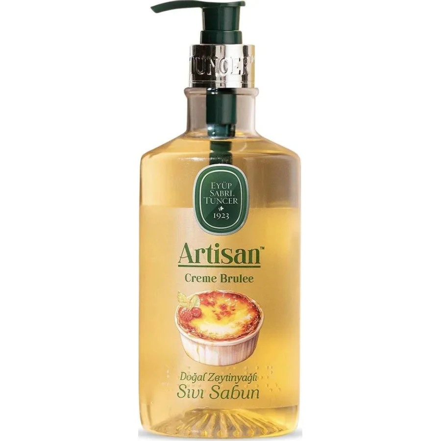 Eyüp Sabri Tuncer Artisan Doğal Zeytinyağlı Sıvı Sabun, 600 ml, Creme Brulee