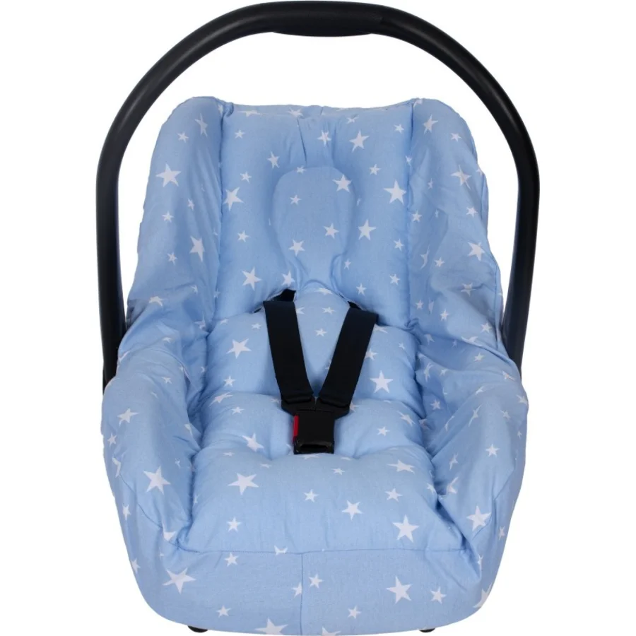 Sevi Bebe Bel Destekli Ana Kucağı Örtüsü, Mavi, Yıldız