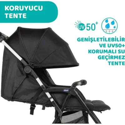 Chicco Ohlala Twin İkiz Bebek Arabası, Black Night