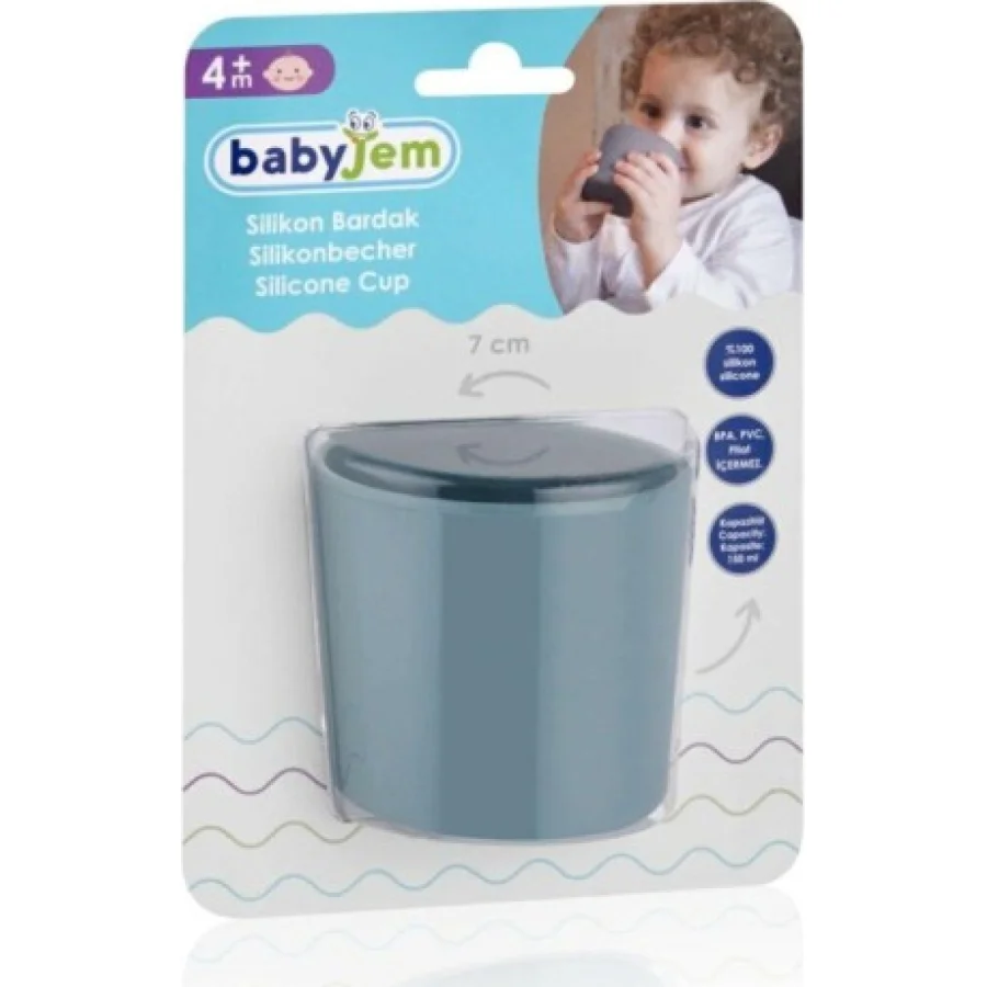 BabyJem Silikon Bardak, Mint