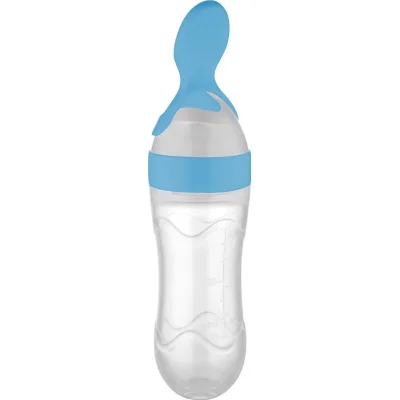 BabyJem Sıkmalı Kaşık, Mavi