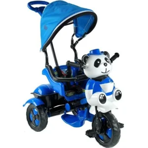Babyhope Little Panda 3 Tekerli Kontrollü Bisiklet, Mavi