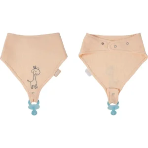 BabyJem Emzik Askılı Müslin Önlük, Somon