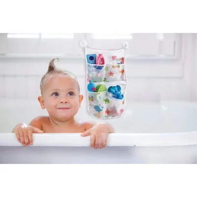 BabyJem Bebek Banyo Oyuncak Torbası, Beyaz