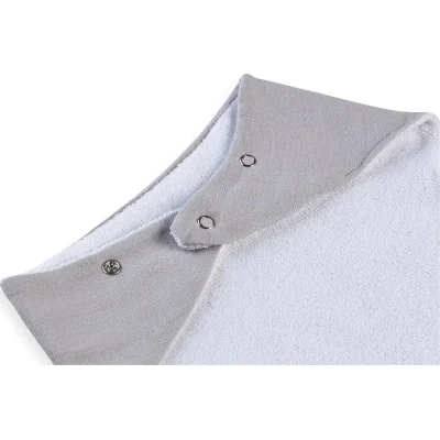 BabyJem Silikon Diş Kaşıyıcılı Müslin Önlük, Gri