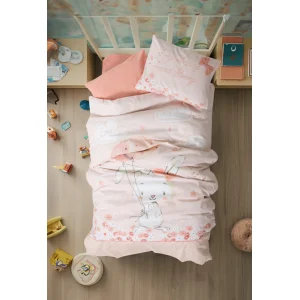 Cotton Box Ranforce Bebek Nevresim Takımı Rapeti Somon