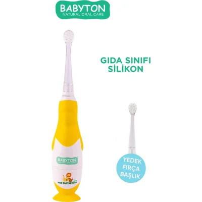 Babyton Bebekler Ve Çocuklar İçin Sonik Pilli Diş Fırçası