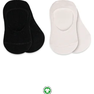 Bistyle Penye Babet Silikonlu Basic Çorap, 2'li, Siyah, Ekru