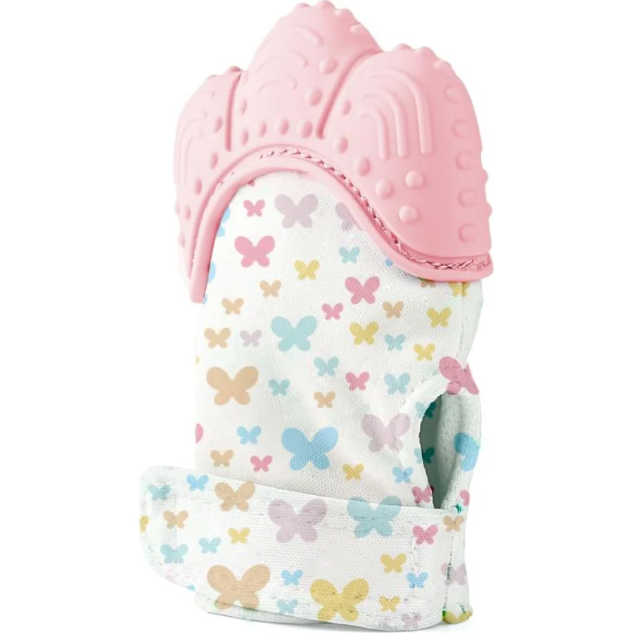 BabyJem Diş Kaşıyıcı Eldiven, Pembe