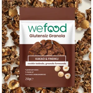 Wefood Kakao ve Fındık Granola, 250 g