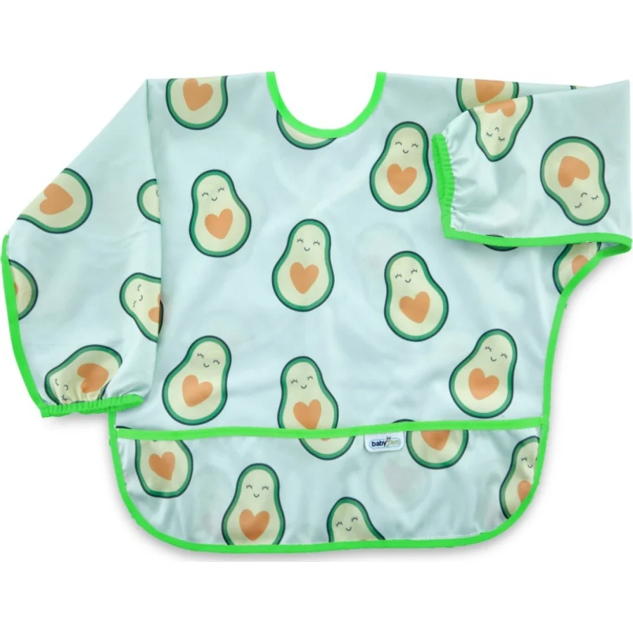 BabyJem Baskılı BLW Kollu Önlük 784 Avokado