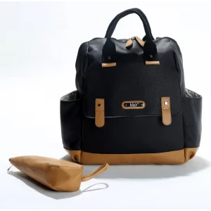 M&Y Holifera Deri Anne Bebek Bakım Çantası, Siyah