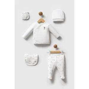 U.S. Polo Assn Hastane Çıkışı 5’li set USB2705 Beyaz