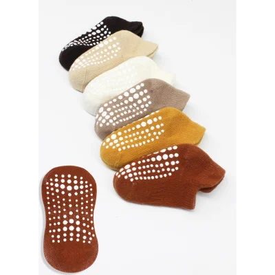 Bistyle Sneakers Kaymaz Penye Çorap, 6'lı, Toprak