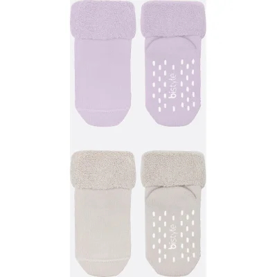 Bistyle Havlu Soket Kaymaz Basic Girl, 2'li, Lila