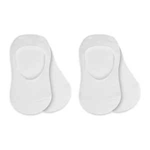 Bistyle Penye Babet Silikonlu Basic Çorap, 2'li, Beyaz, Beyaz