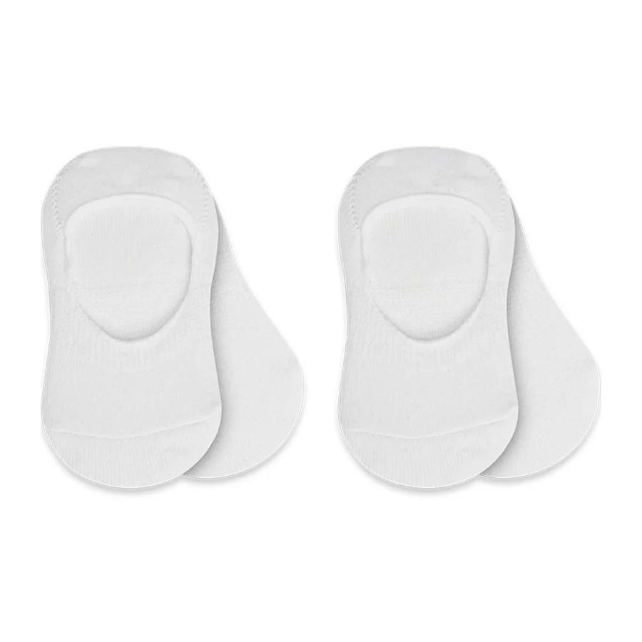 Bistyle Penye Babet Silikonlu Basic Çorap, 2'li, Beyaz, Beyaz