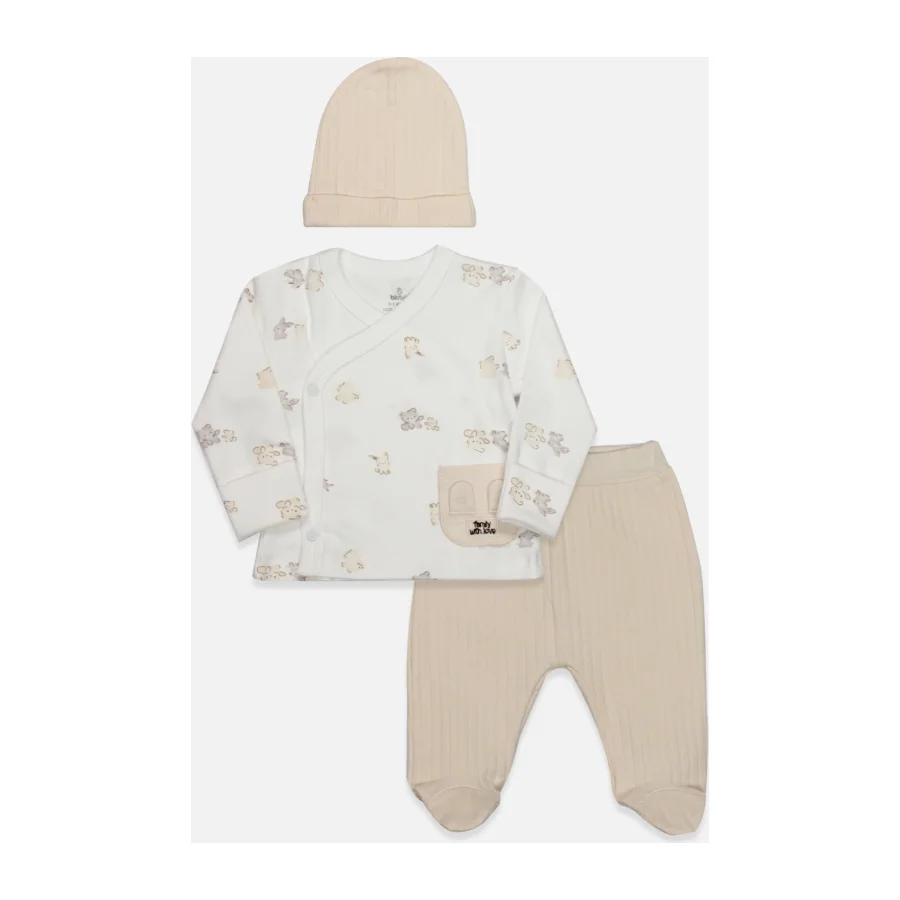 Bistyle With You Family Zıbın Takım, 3'lü, Bej