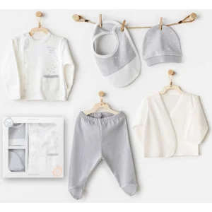 Andywawa Mommy's Little Star Hastane Çıkışı, 5 Parça, Ekru