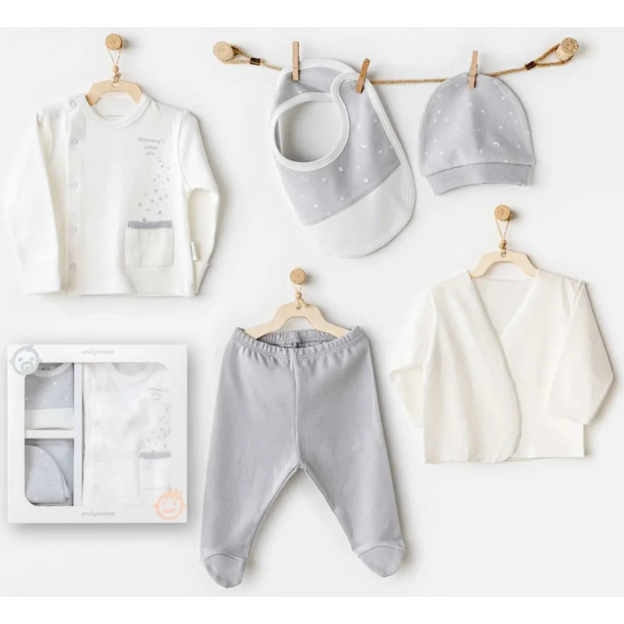 Andywawa Mommy's Little Star Hastane Çıkışı, 5 Parça, Ekru