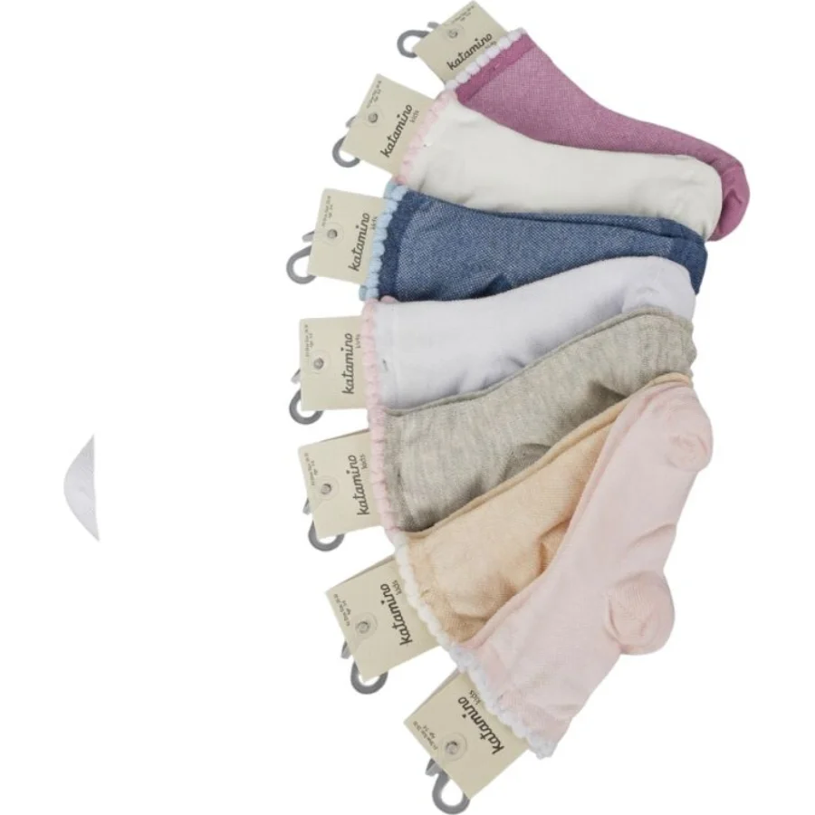 Katamino Monapo Kız Lacoste Soket Çorap, Asorti