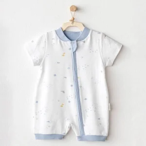 Andywawa AC25605 Ocean İs My Happy Place Bebek Tulum White