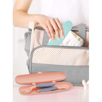 BabyJem Çatal Kaşık Saklama Kabı, Yeşil