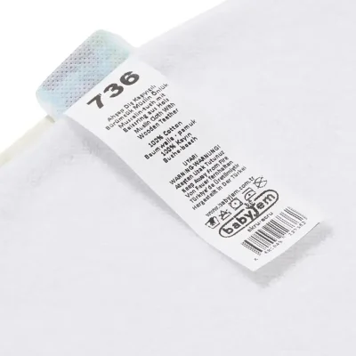 BabyJem Ahşap Diş Kaşıyıcılı Bürümcük Müslin Önlük, Ekru