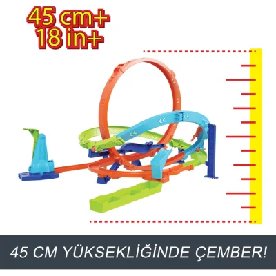 Hot Wheels Bumerang Çemberli Yarış Pisti